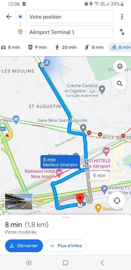 Appartements Renove 2023 Proche Aeroport 5Min, Gare Sncf 2 Min, Tramway Au Pied De L'Immeuble , Parking Possible, Renovated Apartments 2023 Near The Airport 5 Min, Train Station 2 Min, Tram Next To The Building 1 Min, Parking Possible Nice Exterior photo